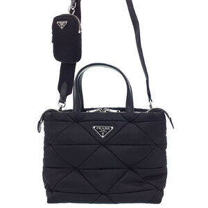 Prada Padded ReNylon Shoulder Crossbody Bag black